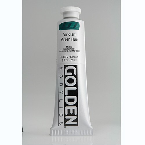 Golden, Heavy Body, Acrylic, Paint, 2oz, Viridian Green Hue